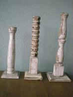 Kandelaars, Vintage, Hout, Antiek en Kunst, Ophalen