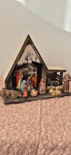 Prachtige Oude MAROLIN Kerststal met Figuren, Diversen, Kerst, Ophalen of Verzenden