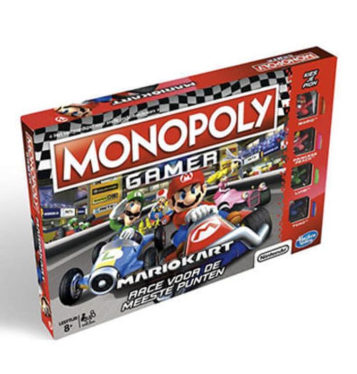 Monopoly MarioKart, Hobby en Vrije tijd, Gezelschapsspellen | Bordspellen, Zo goed als nieuw, Vijf spelers of meer, Ophalen of Verzenden