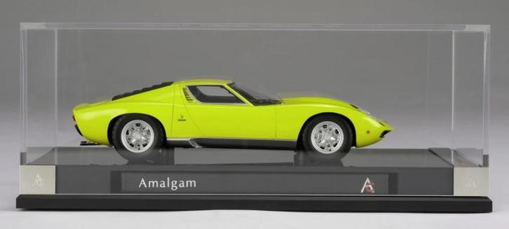 Lamborghini Miura P400 SV Groen 1:18 van Amalgam, Hobby en Vrije tijd, Modelauto's | 1:18, Nieuw, Auto, Overige merken, Ophalen of Verzenden