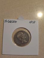 Zilveren 1/2 Gulden 1858 - Fraai, Zilver, Overige landen, Ophalen of Verzenden, 50 cent