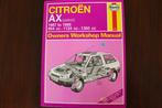 Citroën AX 1987 - 1989 benzine modellen workshop manual, Auto diversen, Handleidingen en Instructieboekjes, Ophalen of Verzenden