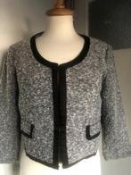 TRAMONTANA zwart/wit kort jasje mt M wol/polyester, Maat 38/40 (M), Tramontana, Zwart, Ophalen of Verzenden