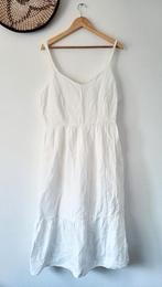 C&A Yessica boho linnen witte jurk maat 48, Ophalen of Verzenden, Onder de knie, Zo goed als nieuw, Maat 46/48 (XL) of groter