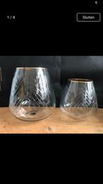 Loberon windlicht set, Huis en Inrichting, Ophalen, Zo goed als nieuw, Rond, Minder dan 25 cm