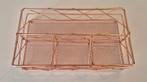 Rose goud organiser, Huis en Inrichting, Woonaccessoires | Schalen en Manden, Ophalen of Verzenden, Zo goed als nieuw, Rond