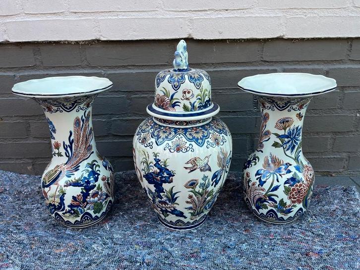 Vieux Rhodes Boch Vazen Set, Antiek en Kunst, Antiek | Vazen, Ophalen of Verzenden