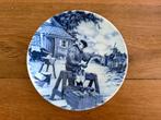 Delfts blauw wandbord - Klompenmaker, Ophalen