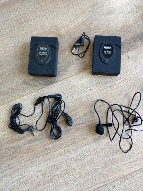 Boya BY-WM5 bodypack beltpack, Muziek en Instrumenten, Microfoons, Gebruikt, Overige typen, Draadloos, Ophalen of Verzenden