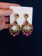 Oorbellen boho strass nieuw, Ophalen, Nieuw, Zilver, Overige materialen