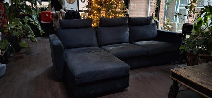 Antraciet Slaapbank (VIMLE), Huis en Inrichting, Banken | Bankstellen, Zo goed als nieuw, Hoekbank, Driepersoons, 250 tot 300 cm