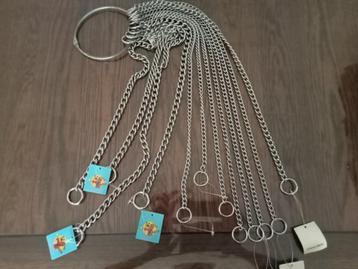 13 stuks Hals ketting Chroom - Hondenhalsband nieuwe artikel beschikbaar voor biedingen