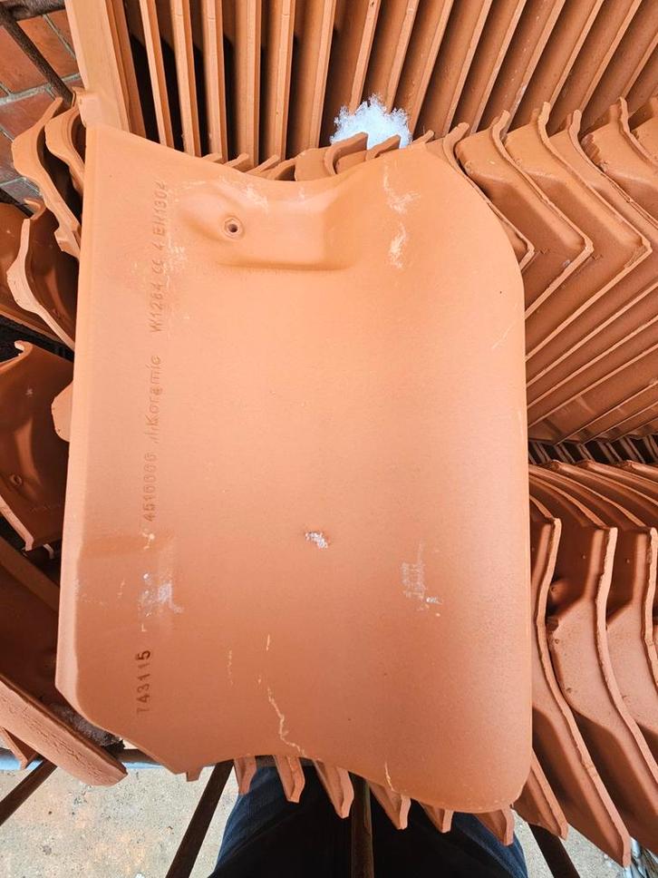 ca 450 st Koramic oude holle 451, Doe-het-zelf en Verbouw, Dakpannen en Dakbedekking, Dakpannen, Steen of Klei, Rood, 15 m² of meer