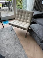 Mooie replica Barcelona chair, Huis en Inrichting, Fauteuils, Ophalen, Zo goed als nieuw, 75 tot 100 cm, 50 tot 75 cm
