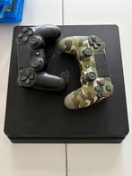 Playstation 4 slim - 2 controllers - 7 spellen., Ophalen of Verzenden, Zo goed als nieuw, Met 2 controllers, Slim