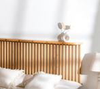 Nieuw Sklum Connery Bamboe Hoofdbord 150cm, Huis en Inrichting, Slaapkamer | Bedden, Ophalen, Beige, 140 cm, Modern