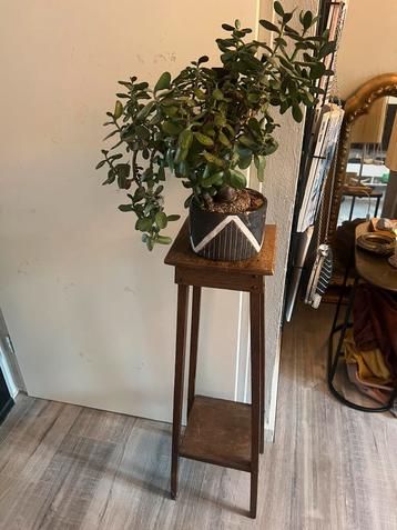 Vintage antiek hout bijzettafeltje plantentafeltje tafeltje beschikbaar voor biedingen