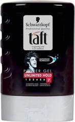 Taft Power Haargel Tube – Unlimited Hold N7 300 ml, Ophalen of Verzenden, Nieuw, Gel, Wax, Haarlak of Mousse