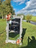 Grote Spiegel - Welkomstbord Bruiloft/Huis, Ophalen, Zo goed als nieuw, 75 tot 100 cm, 150 tot 200 cm