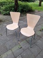 2 stapelbare stoelen, Huis en Inrichting, Stoelen, Ophalen, Zo goed als nieuw, Twee