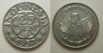 PD31287 Indonesië 25 Sen 1957 beschikbaar voor biedingen