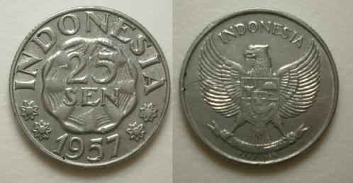 PD31287 Indonesië 25 Sen 1957, Postzegels en Munten, Munten | Azië, Losse munt, Zuidoost-Azië, Ophalen of Verzenden