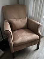 Suede fauteuil, Huis en Inrichting, Fauteuils, Ophalen, 75 tot 100 cm, Zo goed als nieuw, Stof