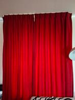 Kwantum Mira rood plooigordijnen 255x270 + 255x176, Gebruikt, 200 cm of meer, 150 tot 200 cm, Rood