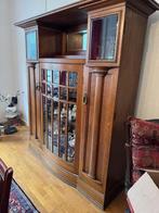 Antieke buffetkast met glazen deuren, Huis en Inrichting, Barren, Ophalen, Gebruikt
