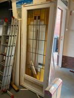 Glas in lood schuifdeur, Doe-het-zelf en Verbouw, Deuren en Horren, Ophalen, Gebruikt, 80 tot 100 cm, Binnendeur