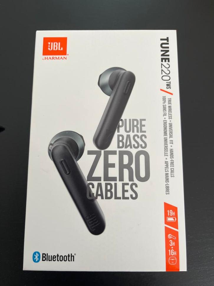 JBL Tune 220 TWS - Zwart - Draadloze Oordopjes, Audio, Tv en Foto, Koptelefoons, Zo goed als nieuw, Overige merken, Draadloos