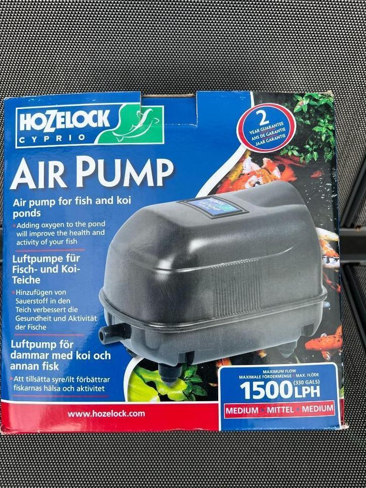 Hozelock Luchtpomp 1500 l/u, Tuin en Terras, Vijver-toebehoren, Nieuw, Vijverpomp, Ophalen of Verzenden