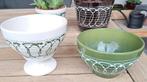Vintage bloempotten, Tuin en Terras, Bloempotten, Gebruikt, Rond, Ophalen of Verzenden, Minder dan 25 cm
