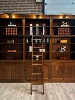 Bibliotheekkast - Boekenkast - ladder - massief eikenhout, Ophalen