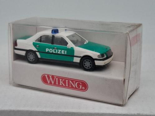 Mercedes Benz C200 politie - Wiking 1/87, Hobby en Vrije tijd, Modelauto's | 1:87, Zo goed als nieuw, Auto, Wiking, Verzenden