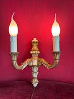 Vintage Houten Goudkleurige Lamp, Ophalen of Verzenden, Gebruikt, Hout