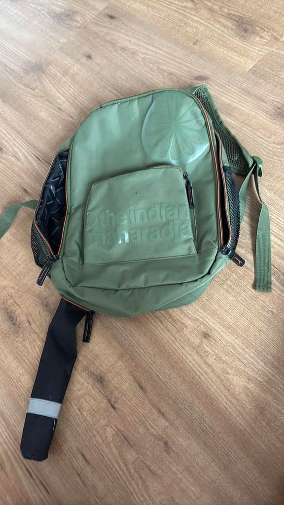 Indian maharadja groene hockey rugtas, Ophalen, Zo goed als nieuw, 40 cm of meer, Overige merken