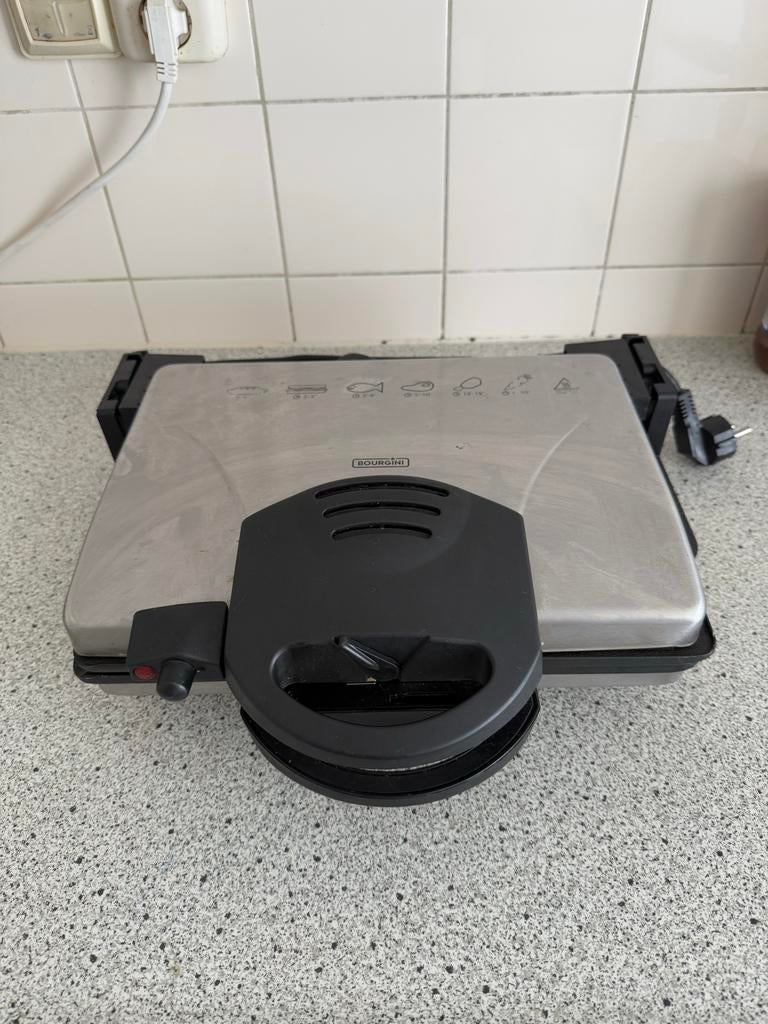 Bourgini Tosti-apparaat / Grill - Zo goed als nieuw!, Witgoed en Apparatuur, Contactgrills, Ophalen, Uitneembare platen, Zo goed als nieuw