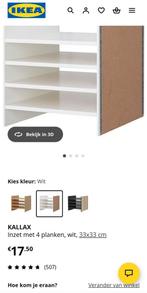 Kallax inrichting met 4 planken, Ophalen of Verzenden, Zo goed als nieuw, 25 tot 50 cm, Minder dan 100 cm