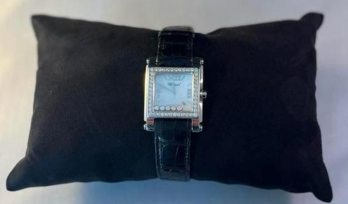 Chopard happy sport ll square XL Diamonds, Sieraden, Tassen en Uiterlijk, Horloges | Dames, Gebruikt, Polshorloge, Overige merken