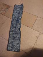 Gebreide Sjaal - Blauw/Wit, Kleding | Dames, Mutsen, Sjaals en Handschoenen, Ophalen, Zo goed als nieuw, Maat 46/48 (XL) of groter