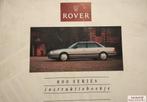 Handboek Rover 800 serie 820i, 820Si Instructieboekje AKM661, Ophalen of Verzenden