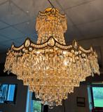 Prachtige Empire Boheems kristal kroonluchter, Ophalen of Verzenden, Zo goed als nieuw, Glas, Vintage design bohemia kristal hollywood regency