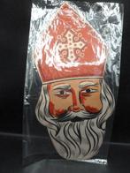 Vintage dikpapier Sinterklaas masker Sint Nicolaas, Diversen, Sinterklaas, Ophalen of Verzenden, Nieuw