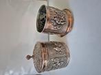 verzilverde theepot DE, Antiek en Kunst, Ophalen of Verzenden, Zilver