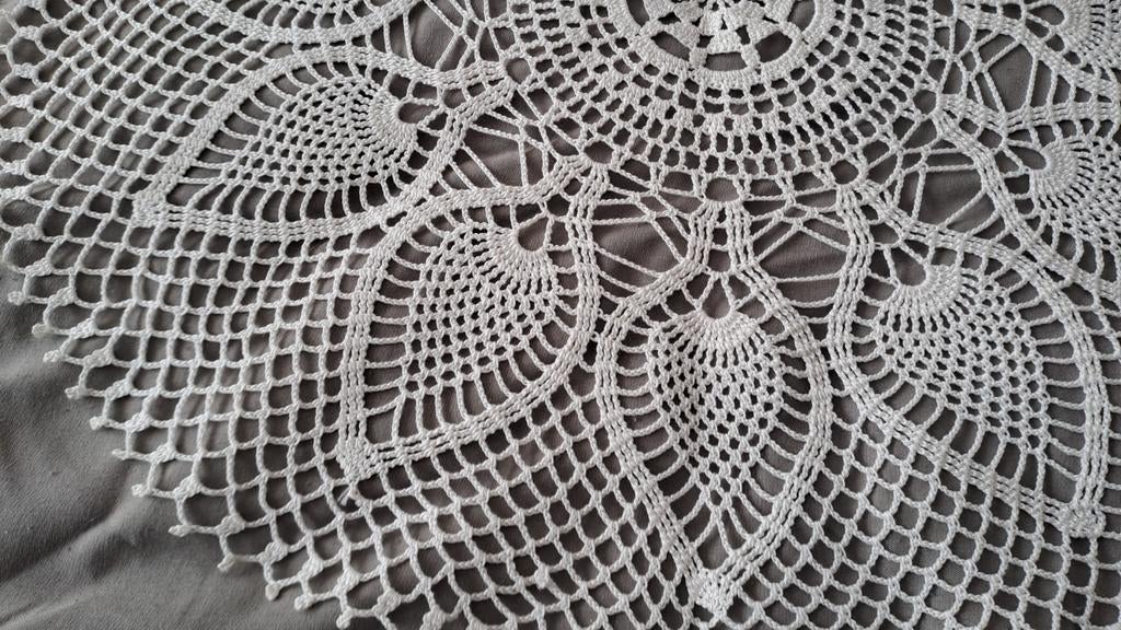 Gehaakt kleedje gebroken wit - 45 cm, Ophalen of Verzenden