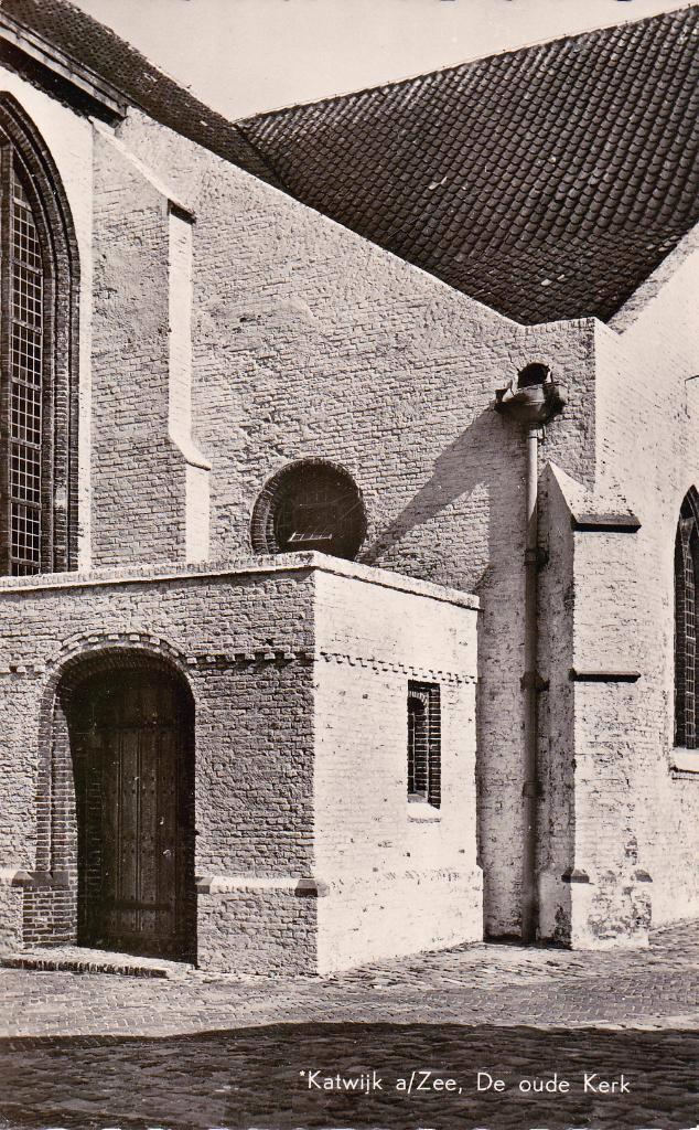 02283 Katwijk aan Zee - De oude kerk - 1958, Verzamelen, Ansichtkaarten | Nederland, Ongelopen, Zuid-Holland, 1940 tot 1960, Verzenden