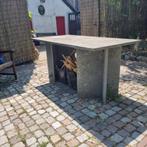 betonnen buitentafel, Tuin en Terras, Tuintafels, Ophalen, Gebruikt, Rechthoekig, Overige materialen
