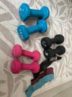 Verschillende dumbbells (1, 1.5 en 2kg), Sport en Fitness, Fitnessmaterialen, Ophalen, Gebruikt, Dumbbell