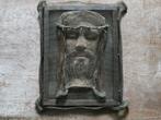 Jezus hoofd / portret met doornenkrans gevormd in gaas kunst, Antiek en Kunst, Ophalen of Verzenden